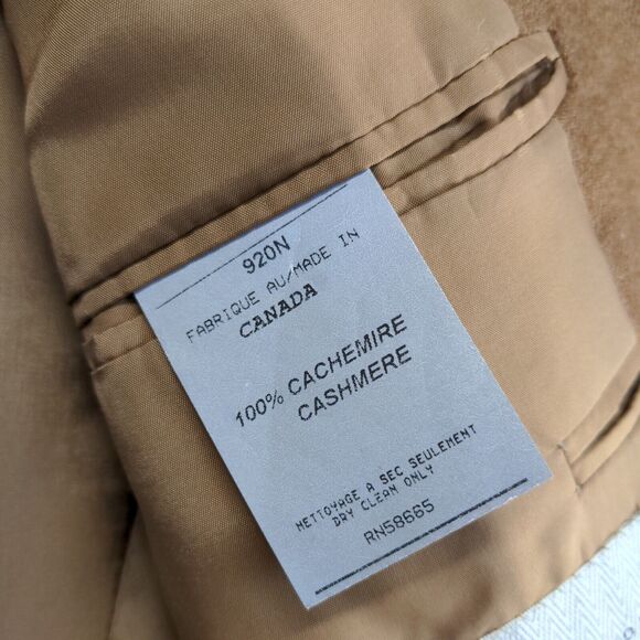 John W. Nordstrom Men's Blazer Suit Jacket Brown Actual 40x31.5 Cashmere - Picture 11 of 14